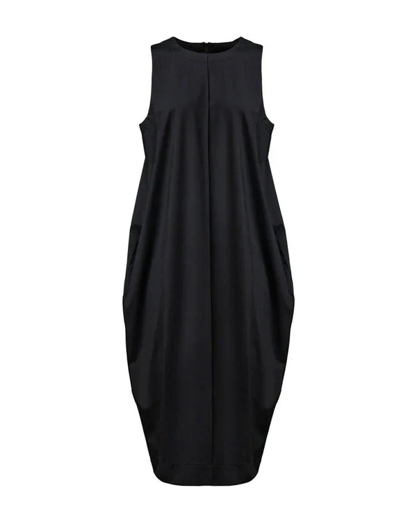 knee length dresses for ladies Thea Sleeveless Midi Dress-Flame Scarlet, Arc Geo main image 1