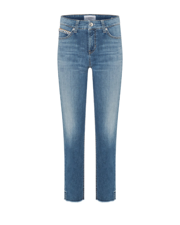 Cambio Piper Slim Fit Cropped Jeans