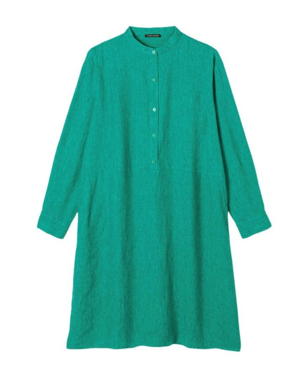 Eileen Fisher Organic Linen Delave Shirt Dress BLU'S Eileen Fisher Organic Linen Delave Shirt Dress BLU'S