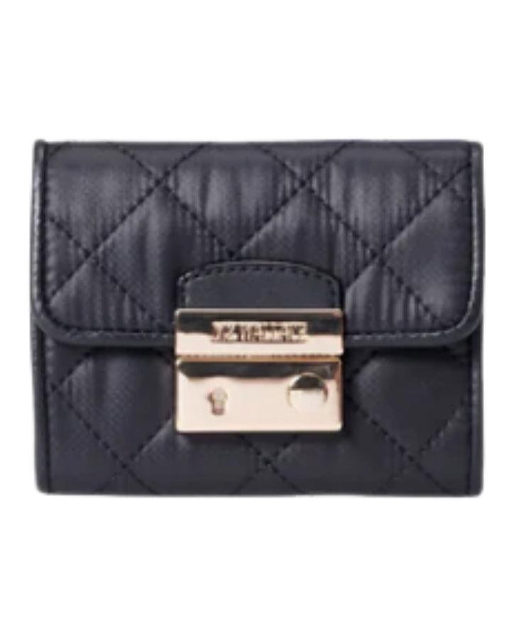 MZ Wallace Black Small Crosby Lock Wallet – BLU'S
