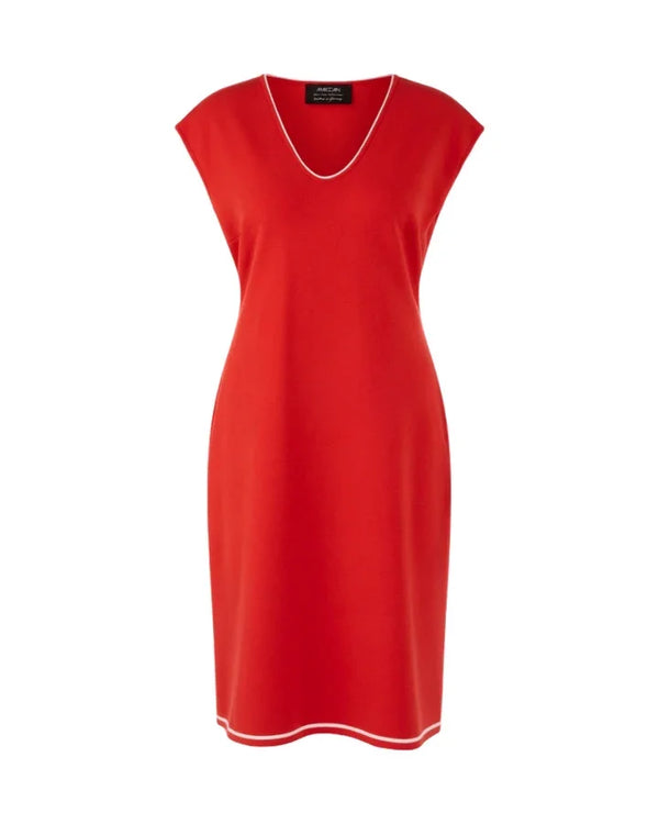 Marc Cain Cap Sleeve V-Neck Dress – BLU'S