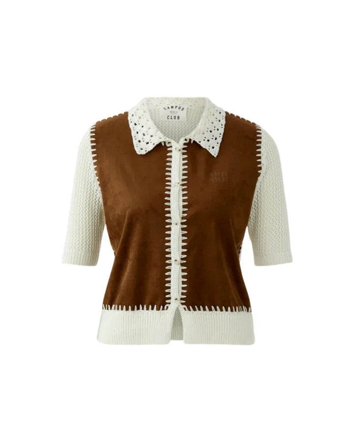 Oui Mixed Media Cardigan – BLU'S