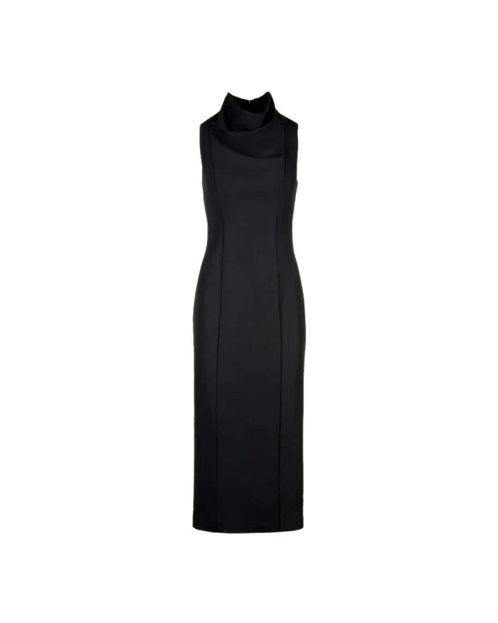 funnel neck midi dress Smythe Funnel Neck Midi Dress – BLU'S