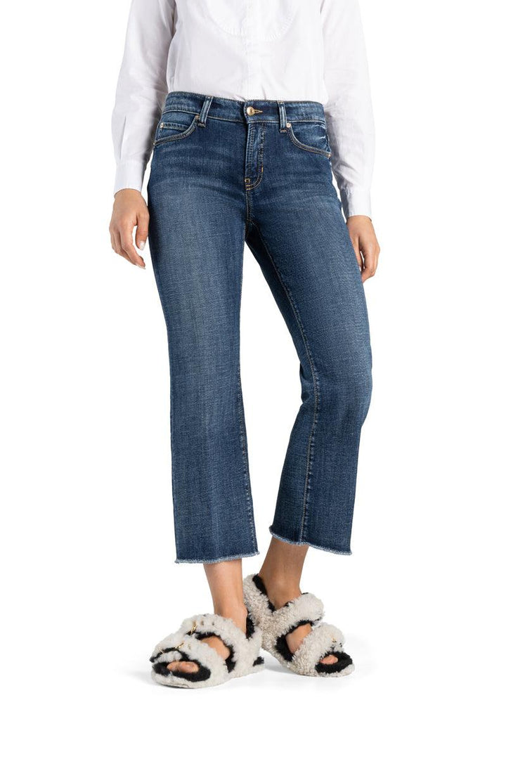 Cambio - Cambio Francesca Cropped Raw Edge Jeans