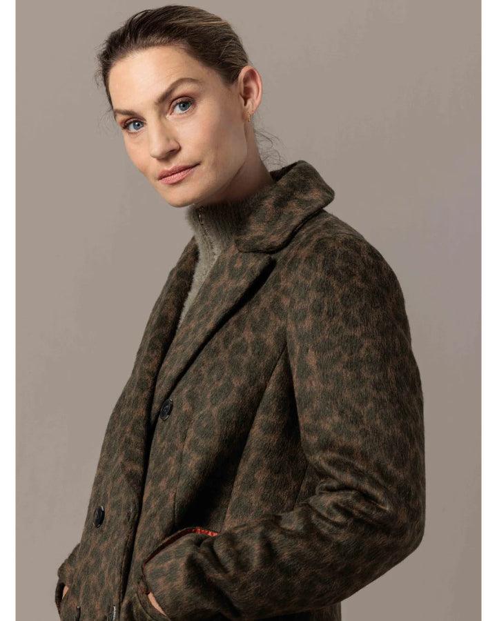 Creenstone - Leja Camo Leopard Wool Coat