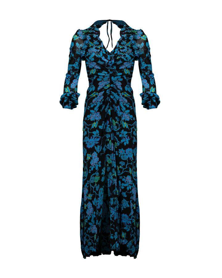 dvf sean mesh dress Diane von Furstenberg Sean Sleeveless Dress in Garden Of Earthly Delights Summer Turquoise