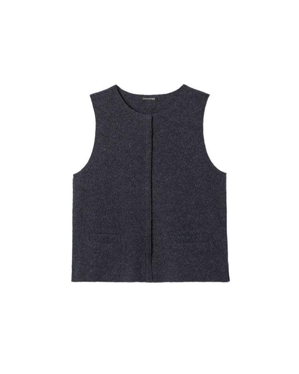 Eileen Fisher Boiled Wool Short Vest