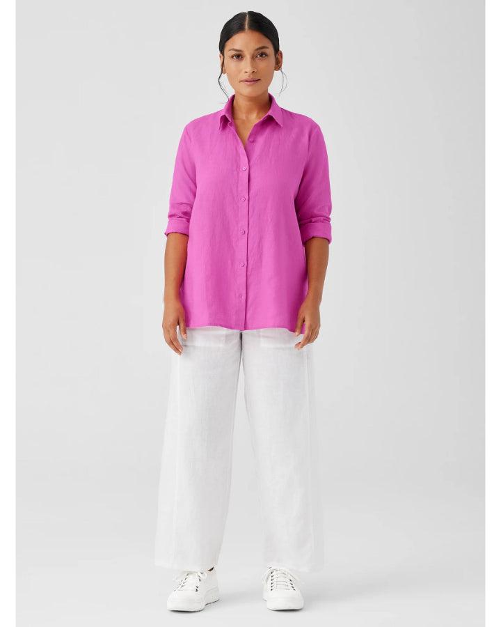 Eileen Fisher - Classic Collar Linen Easy Shirt