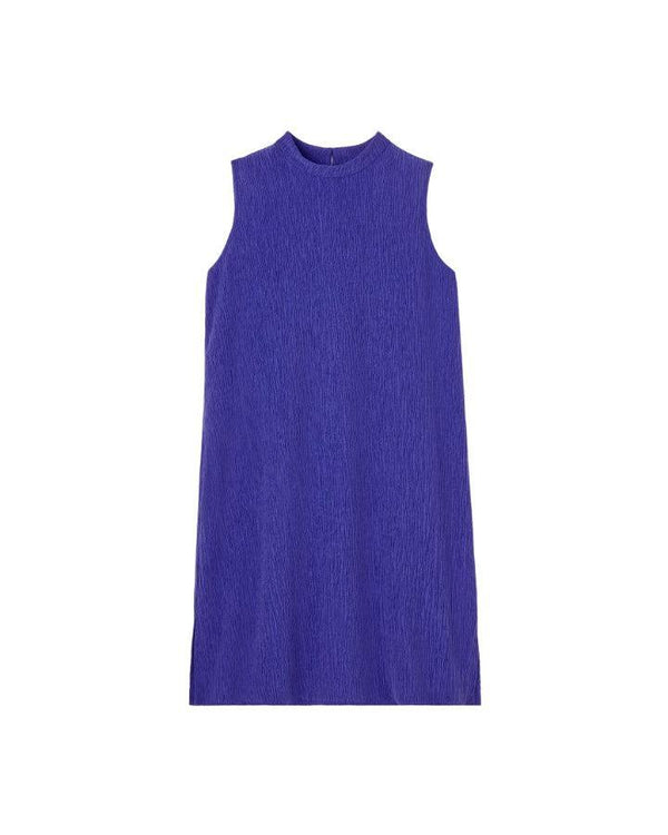 Eileen Fisher Woven Plisse Mock Neck Dress – BLU'S