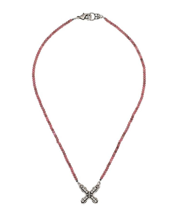 French Kande - French Kande Raspberry Thulite French Kiss Necklace