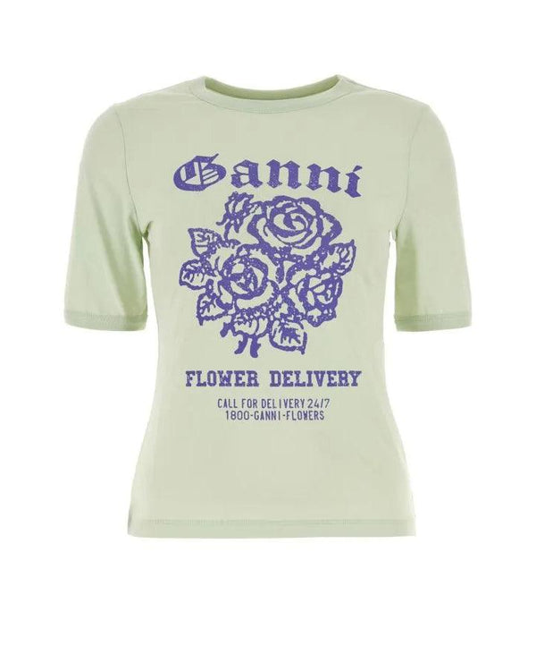 Ganni - Flower Print T-Shirt