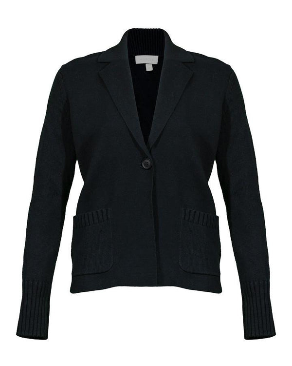 Kinross Cashmere - Cotton Jacket Look Cardigan