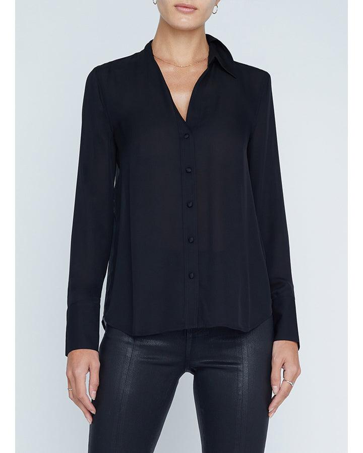 L'Agence - Hailie French Word Back Blouse
