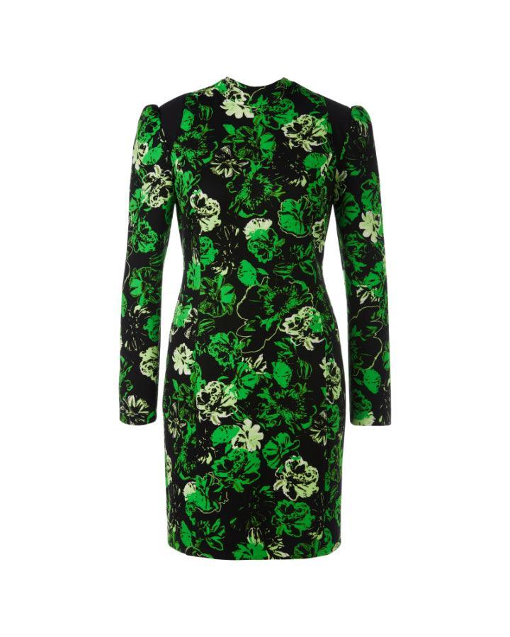 Green Floral Print Dress – BLU'S