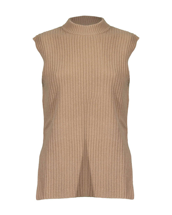 Purotatto - Ribbed Wool Cashmere Long Tank-Vest