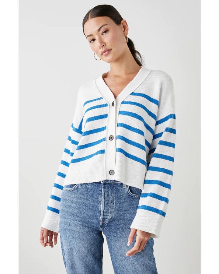 Geneva Stripe Cardigan - Main Image