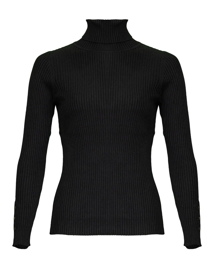 Repeat - Cotton Blend Fitted Turtleneck