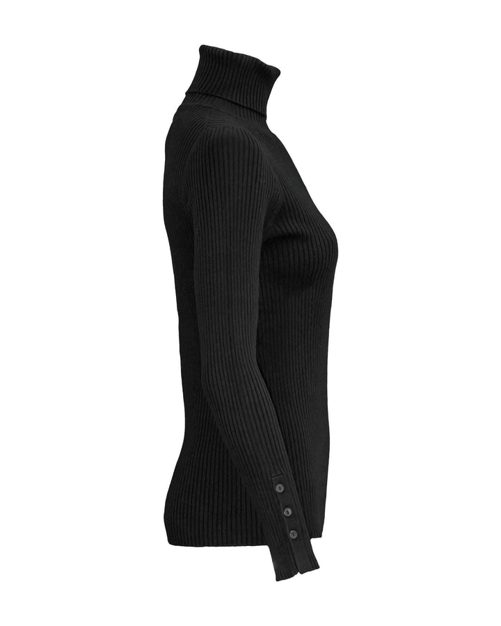 Repeat - Cotton Blend Fitted Turtleneck