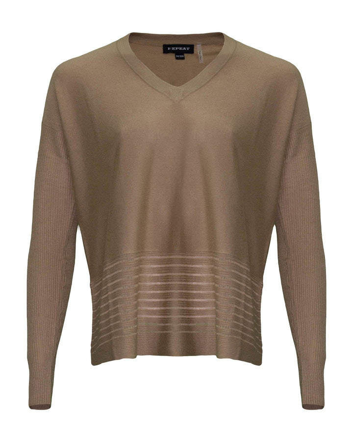 Repeat - V Neck Bamboo Cashmere Blend Sweater