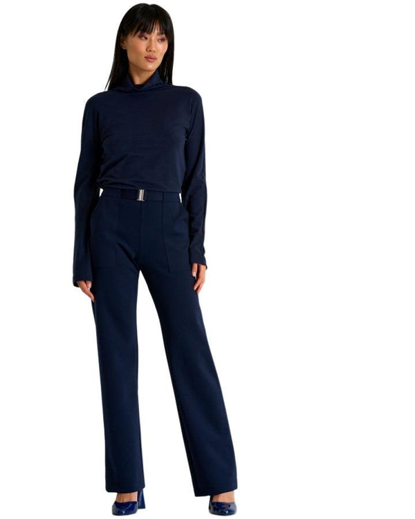 Shan - Sofia 3D Jersey Belted Pant