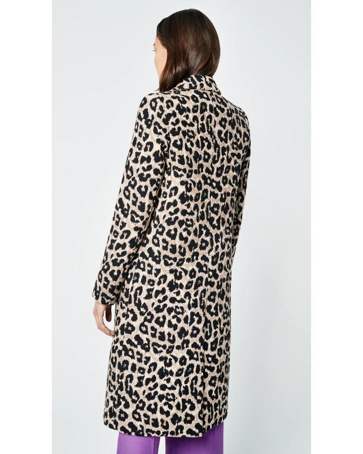 Smythe - Leopard Jaquard Bow Coat