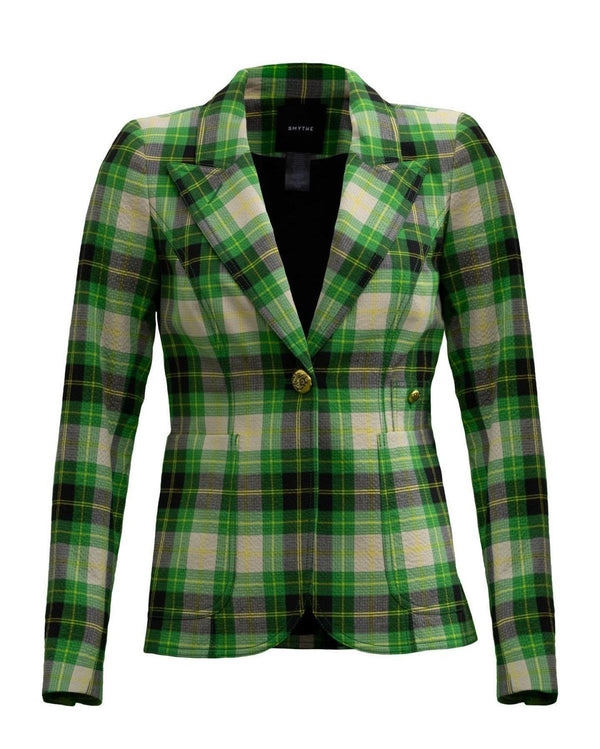 Patch Pocket Duchess Blazer Grass Plaid – BLU'S