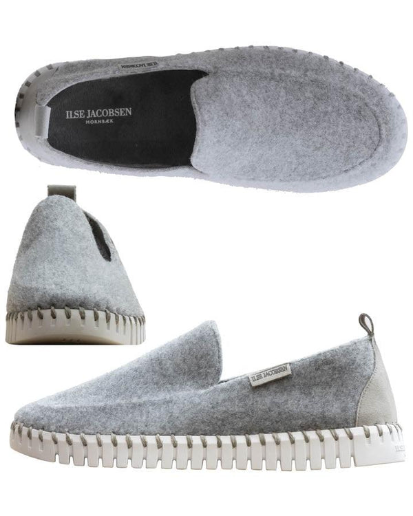 Ilse Jacobsen Tulip Felt Slip On Shoe
