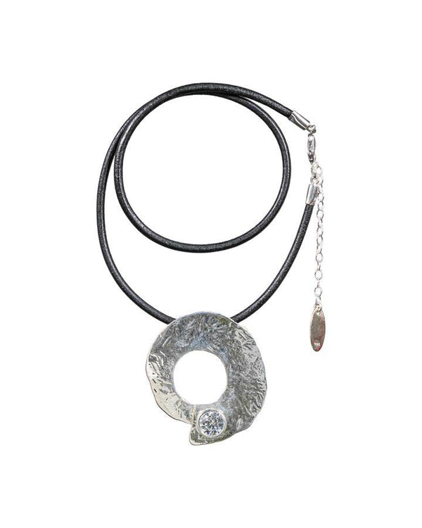 Karyn Chopik Circle of Life Sterling Silver Pendant Necklace