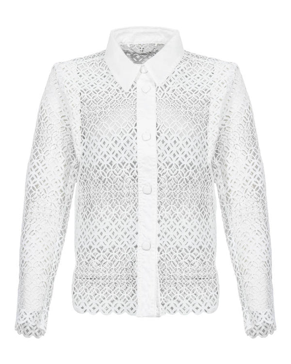 Marc Cain Crochet Lace Blouse