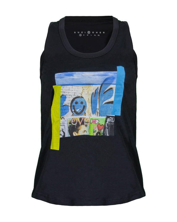 Suzi Roher Pie In Sky Sleeveless Lola Tee