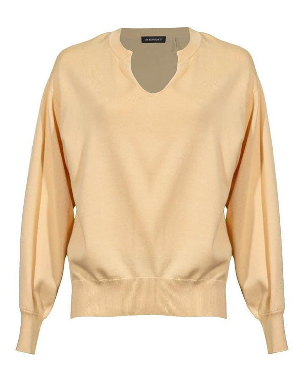Repeat Split Neck Pullover