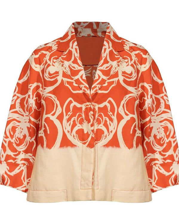 AG Exclusive Print Linen Jacket