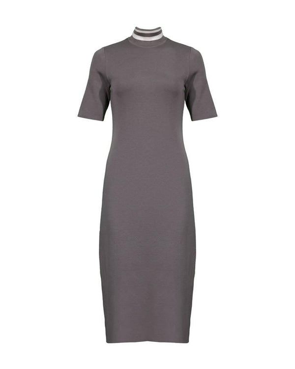 Purotatto Wool Knit Midi Dress