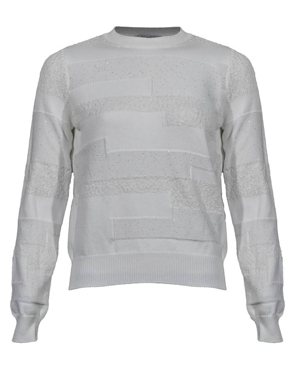 Tonet Blocked Intarsia Knit Sweater