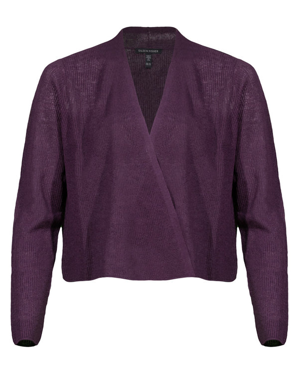 Eileen Fisher Linen Cotton Cropped Cardigan