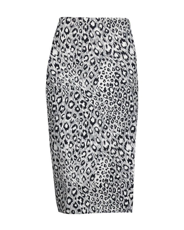 Shan Sofia Leo Print Pencil Skirt