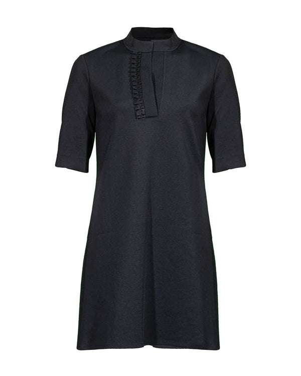 Shan Sofia Split Neck Jersey Dress