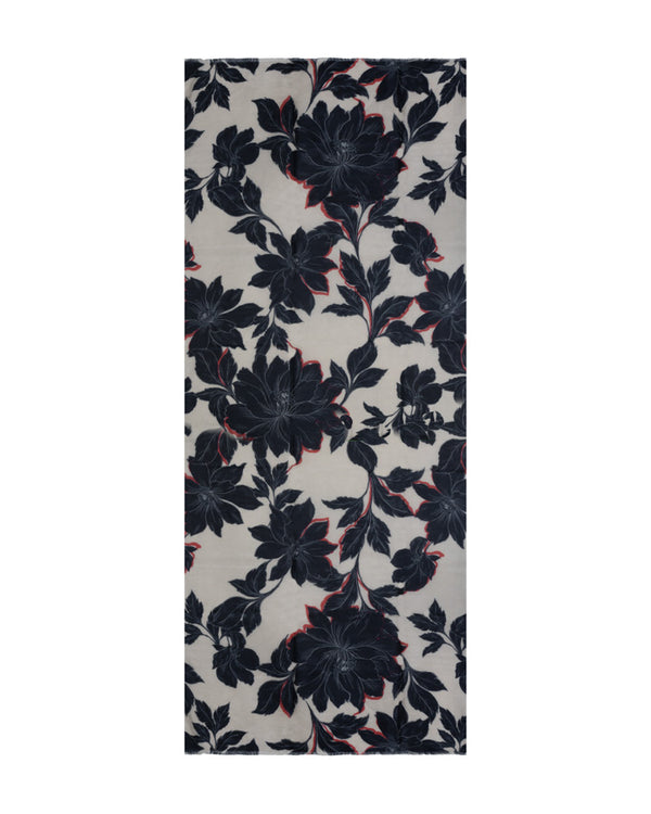 Kinross Antwerp Floral Print Scarf