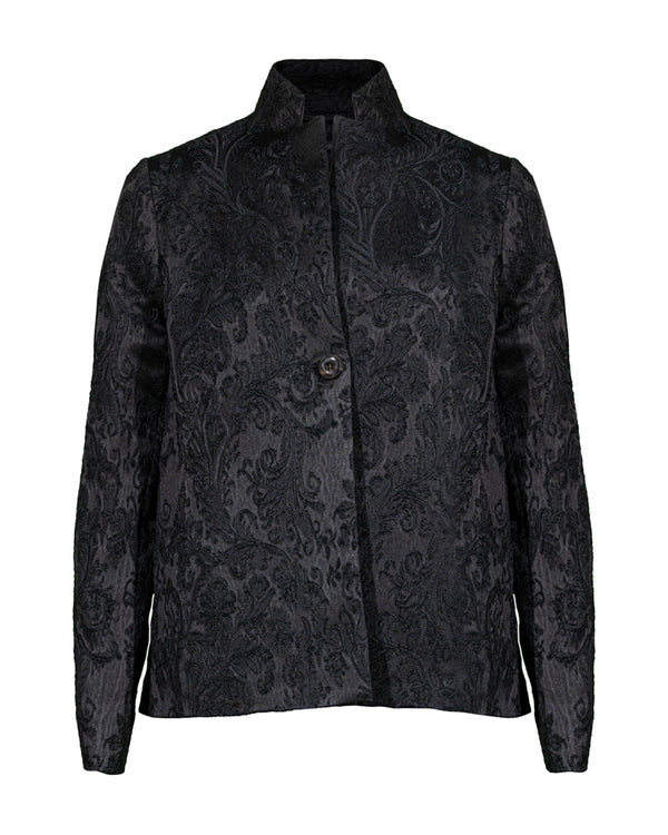 Annette Gortz Erita Stand Collar Jacquard Short Jacket