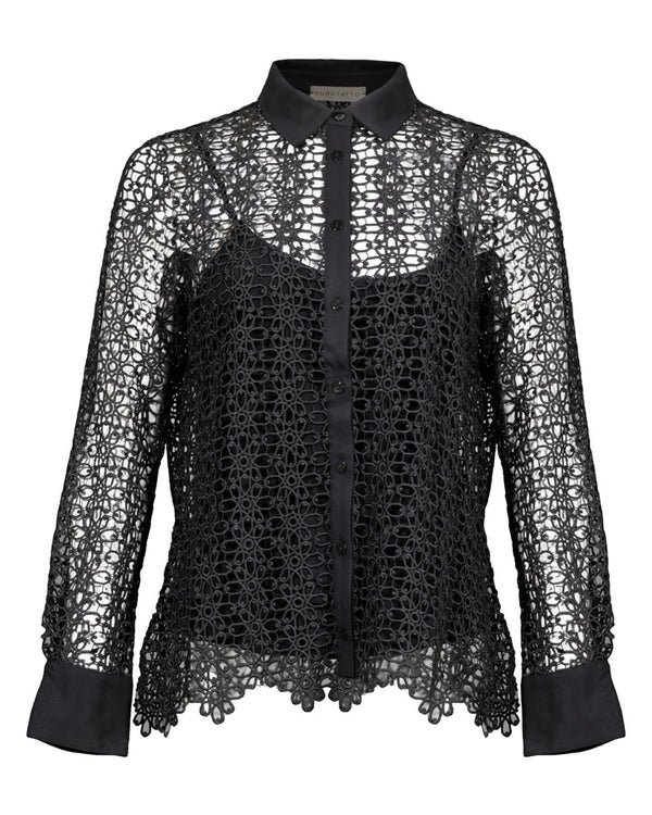 Purotatto Long Sleeve Lace Blouse