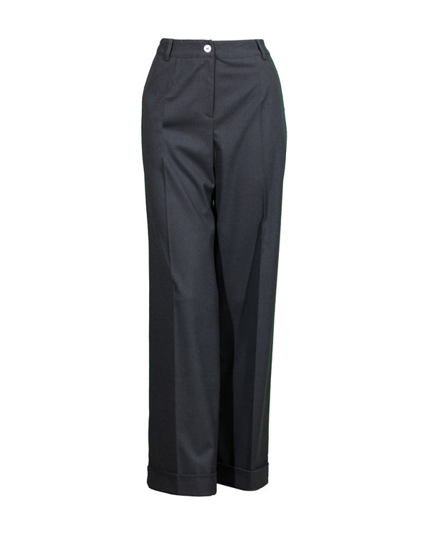 Purotatto Wide Leg Trouser With Cuff