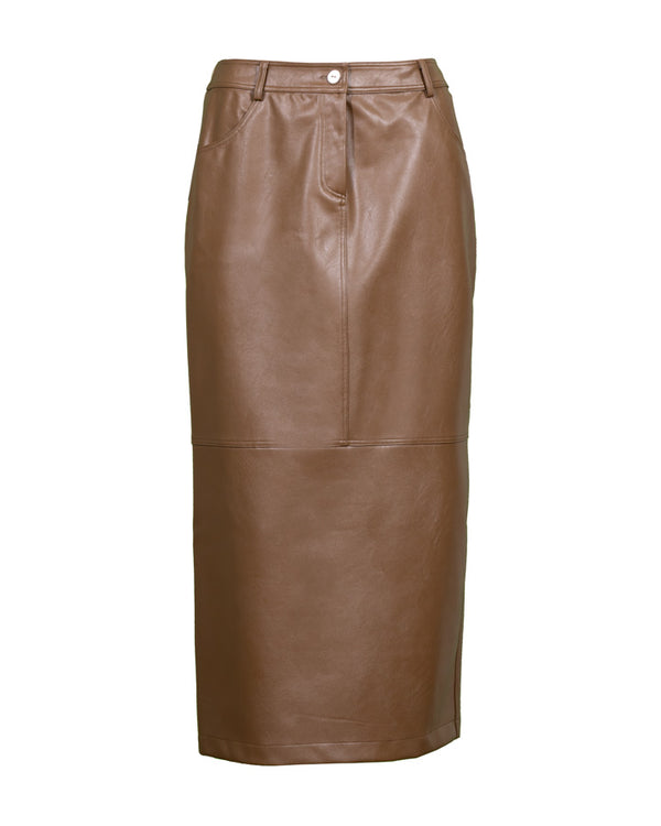 Purotatto Faux Leather Pencil Skirt