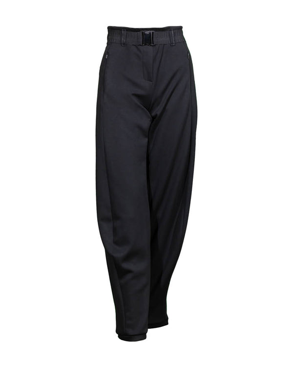 Beate Heymann Scuba-Pleather Trim Barrel Leg Pant