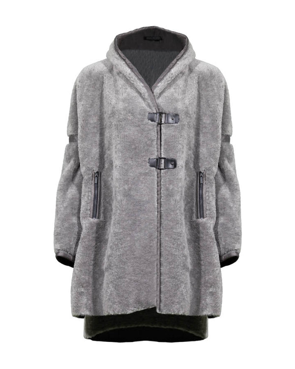 Beate Heymann Faux Fur Teddy Topper Coat