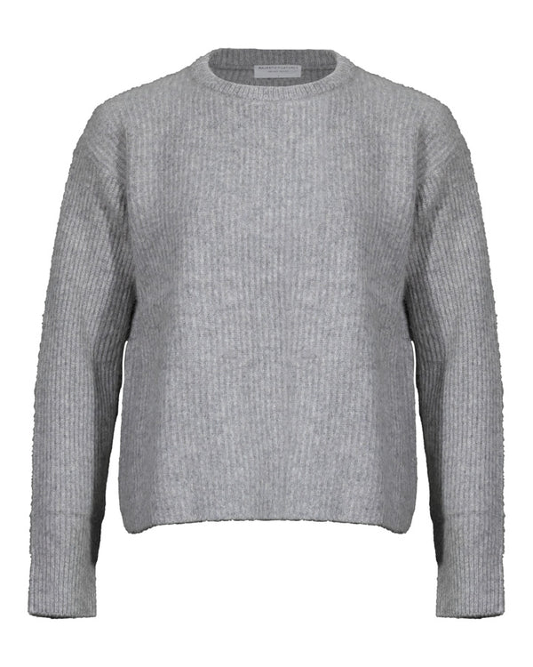 Majestic Filatures Wool Fox Rib Knit Pullover