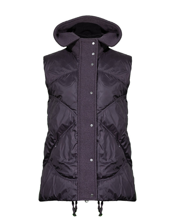 Tonet Padded Vest With Wool Trim