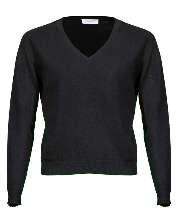 Majestic Filatures Cashmere Seamless V-Neck Pullover