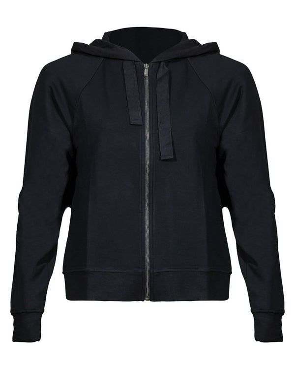 Majestic Filatures French Terry Zip Front Hoodie