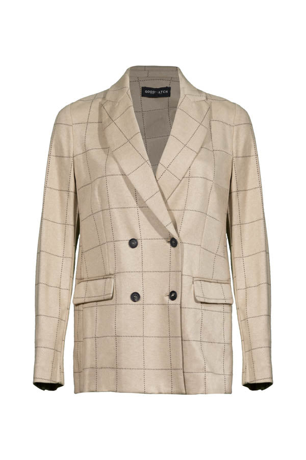 Good Match Tartan Camel Jacket