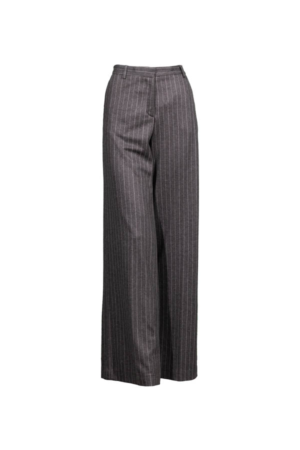Good Match Pinstripe Brown Pant